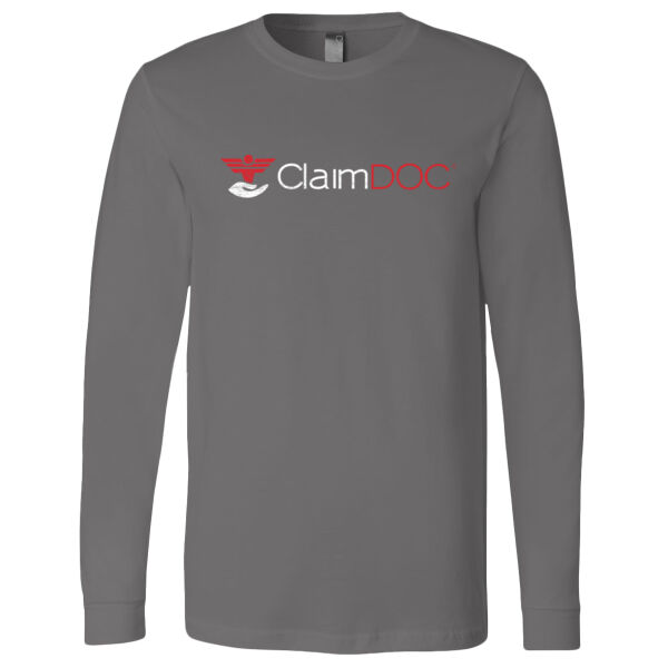 Unisex Jersey Long Sleeve Tee - Distressed Logo Thumbnail